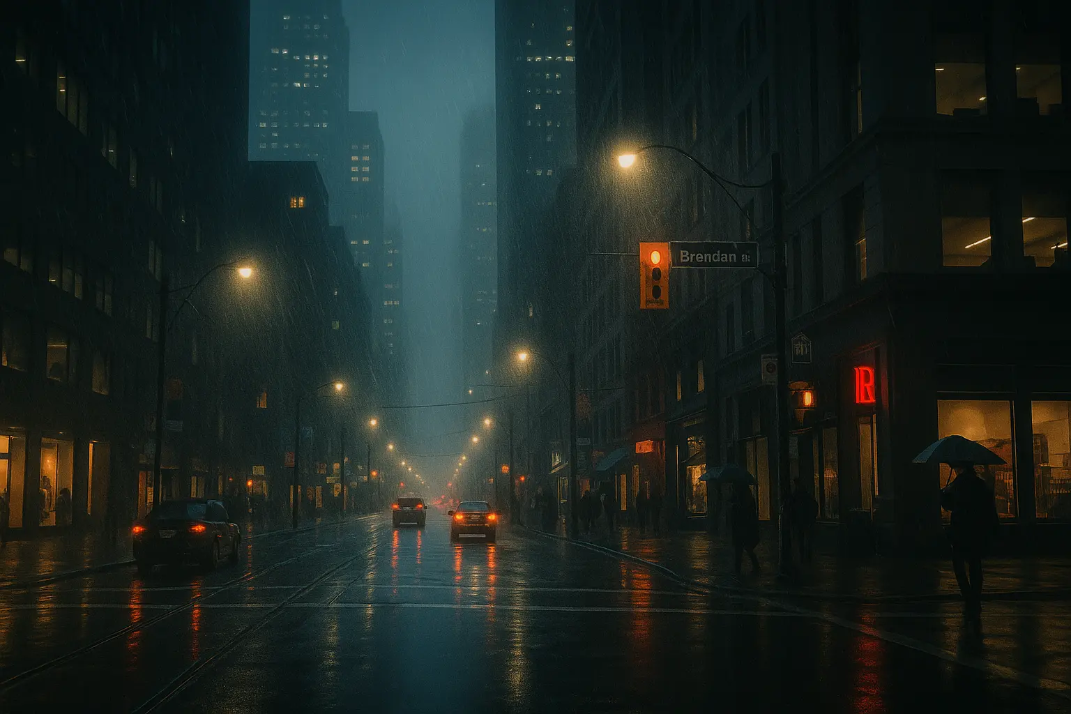 Dark forest background representing Urban America theme