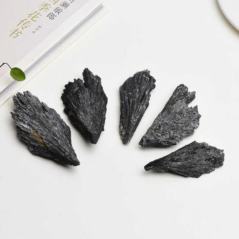 100% Natural Black Tourmaline Winged Mineral Specimen With Irregular Crystal Healing Collection Removes Magnetic Health Gift - Image 2