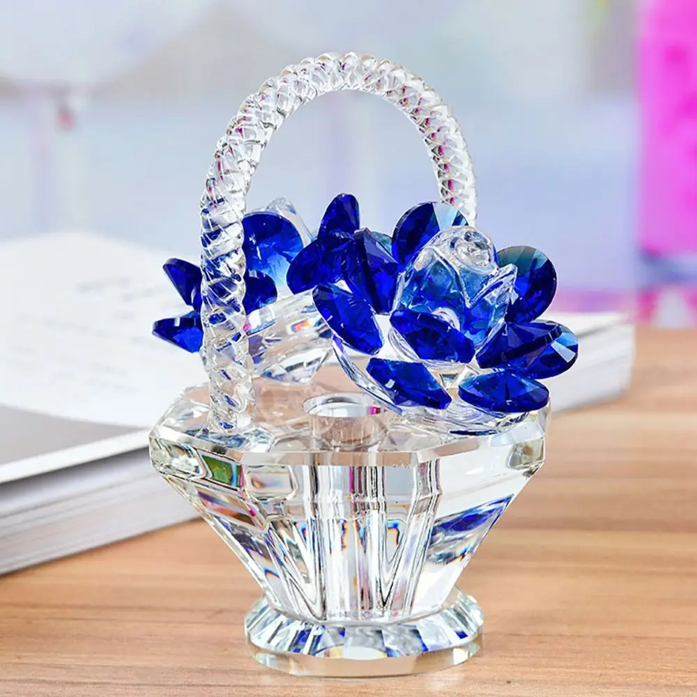 Crystal Flower Basket Decoration,Crystal Flower Basket Decoration,Decorative Ornaments,Tabletop Decoration - Image 9