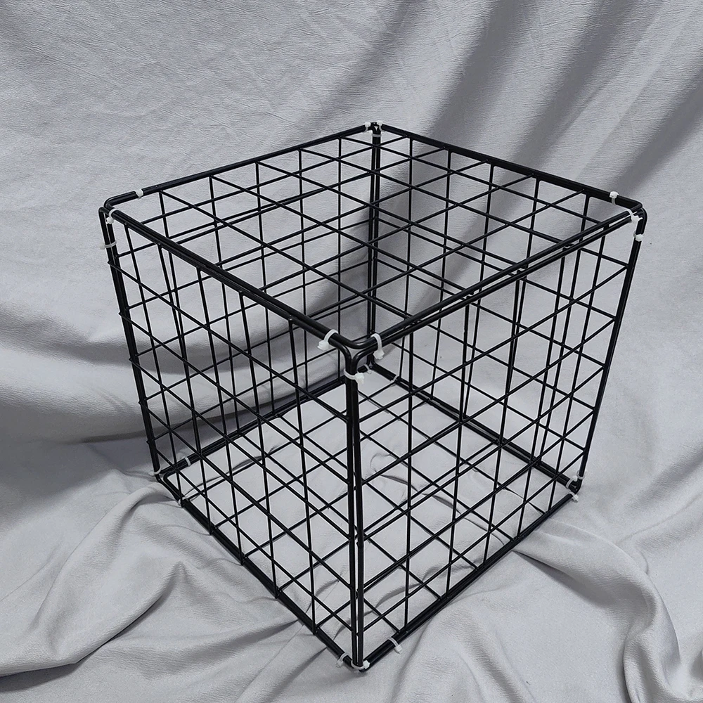 Grid Panel Colorful Metal With Plastic Grid Stand Kindergarten Style Layout Props Internet Celebrity Decorative Grid Cube - Image 6