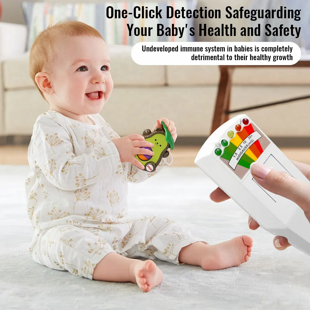 K2 EMF Meter Paranormal Investigation Equipment with 5 LED Light Ghost Hunting Detector Battery Powered Radiation Tester - Image 4