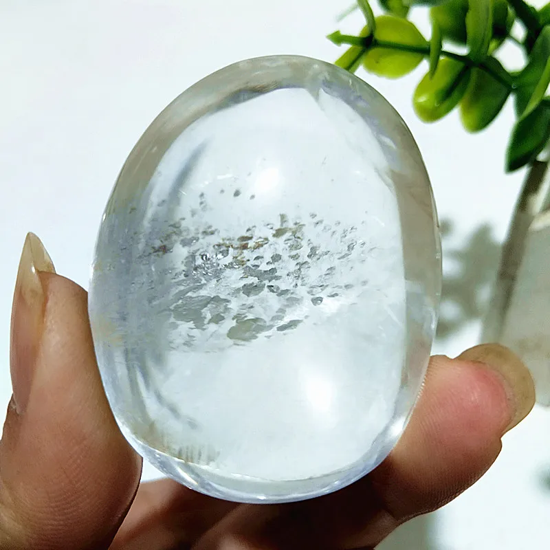 Natural Stone Smoky White Quartz Crystal Palm Home Decoration Meditate And Chakra Healing Crystals - Image 9