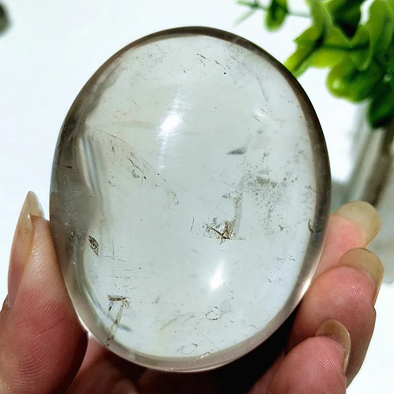 Natural Stone Smoky White Quartz Crystal Palm Home Decoration Meditate And Chakra Healing Crystals - Image 19