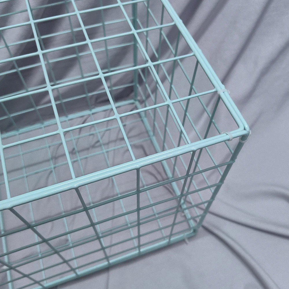 Grid Panel Colorful Metal With Plastic Grid Stand Kindergarten Style Layout Props Internet Celebrity Decorative Grid Cube - Image 3