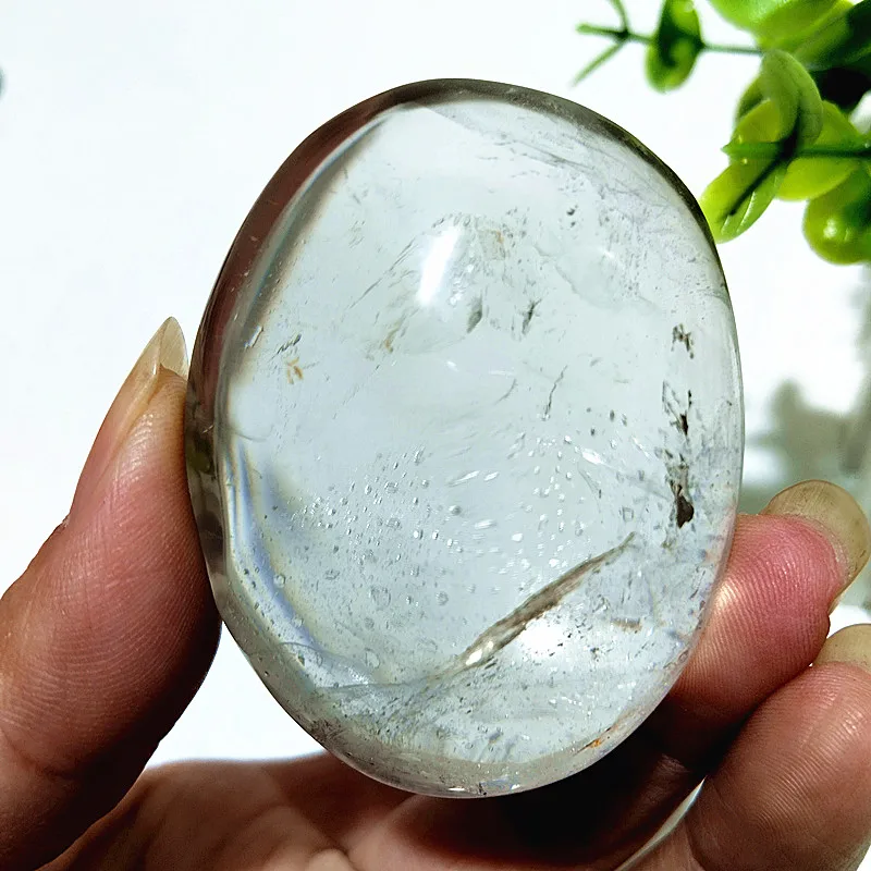 Natural Stone Smoky White Quartz Crystal Palm Home Decoration Meditate And Chakra Healing Crystals - Image 14