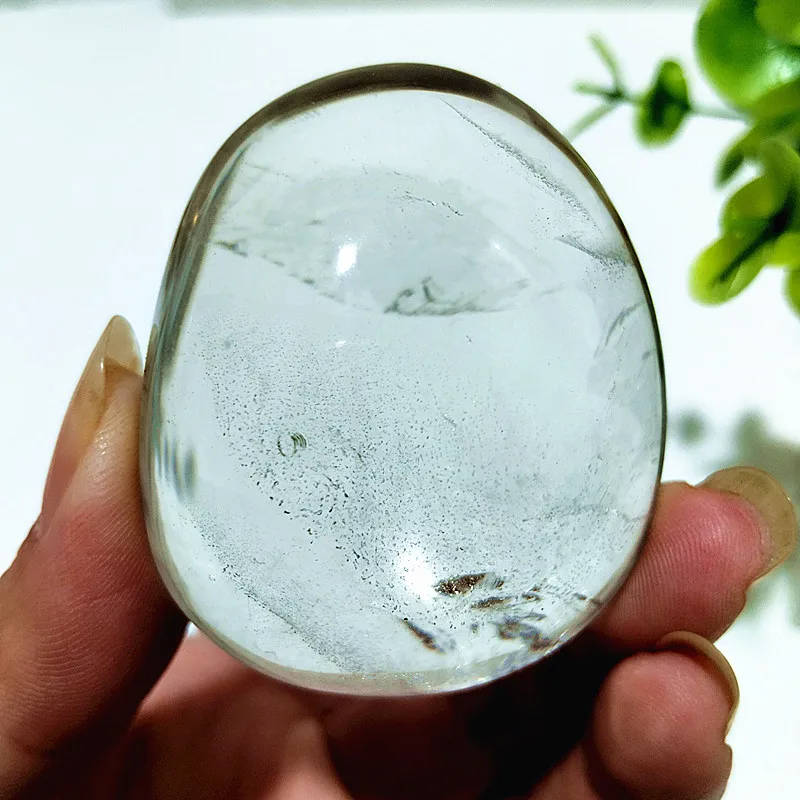 Natural Stone Smoky White Quartz Crystal Palm Home Decoration Meditate And Chakra Healing Crystals - Image 18
