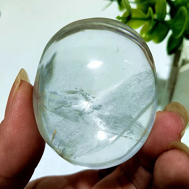 Natural Stone Smoky White Quartz Crystal Palm Home Decoration Meditate And Chakra Healing Crystals - Image 8